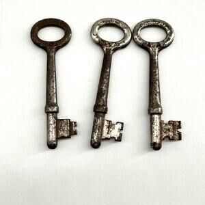 Vintage Sargent Key Lot 42A 47A 50A Industrial Steampunk Decor USA solid barrel